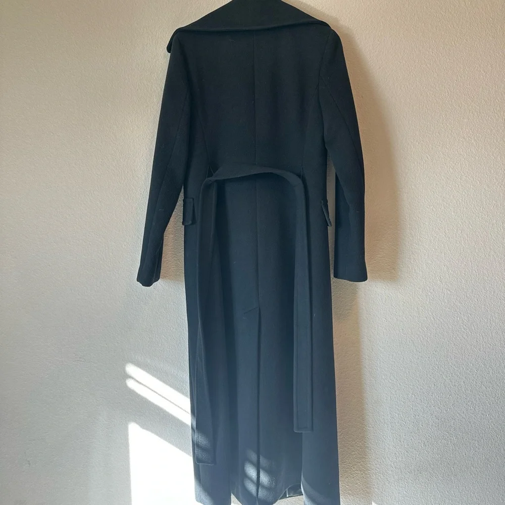 Calvin Klein Black Wool Coat